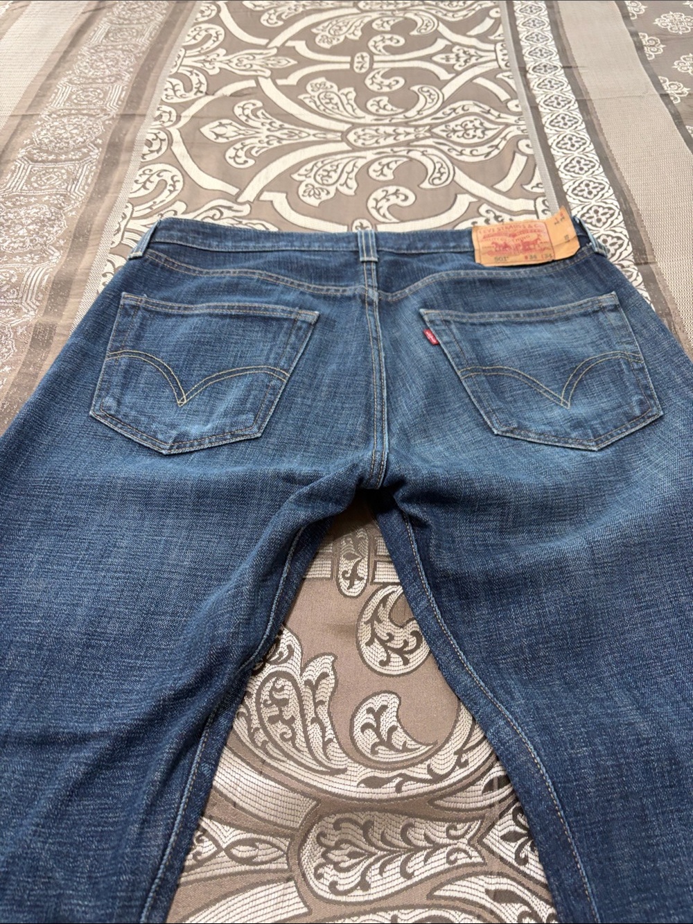 Levi's Dark Blue Straight Leg Jeans